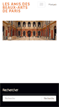 Mobile Screenshot of lesamisdesbeauxartsdeparis.fr